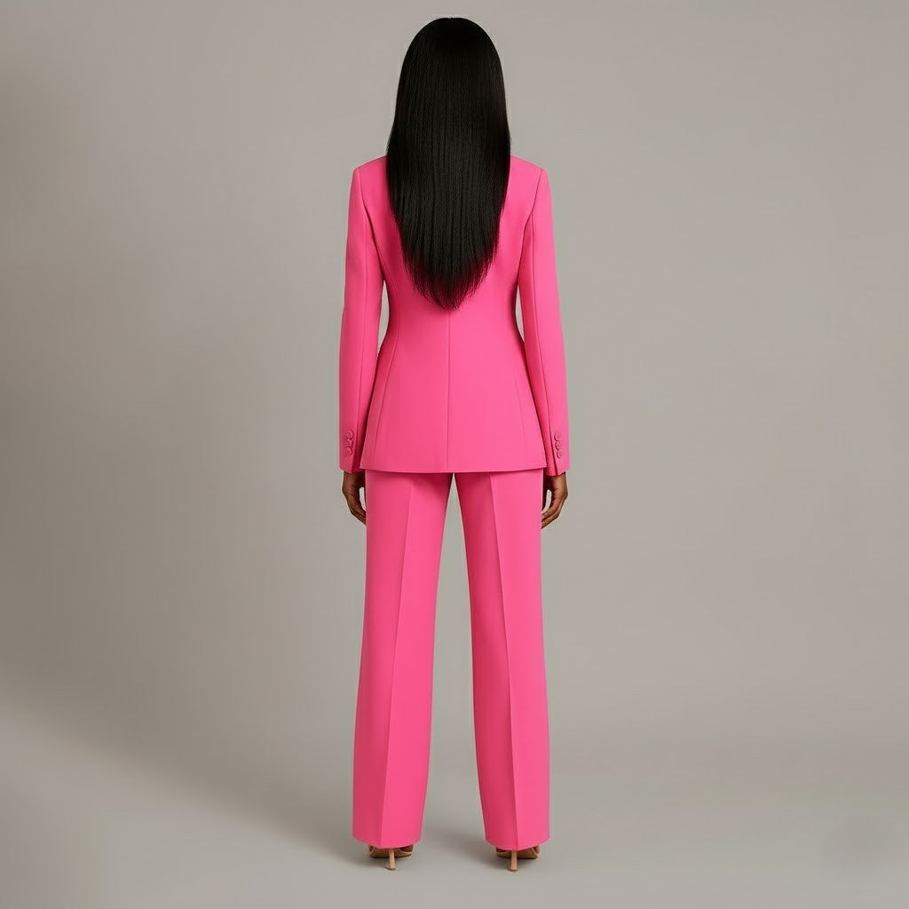 Mathilde | Chikt formelt jakkesæt med skræddersyet lang blazer til kvinder