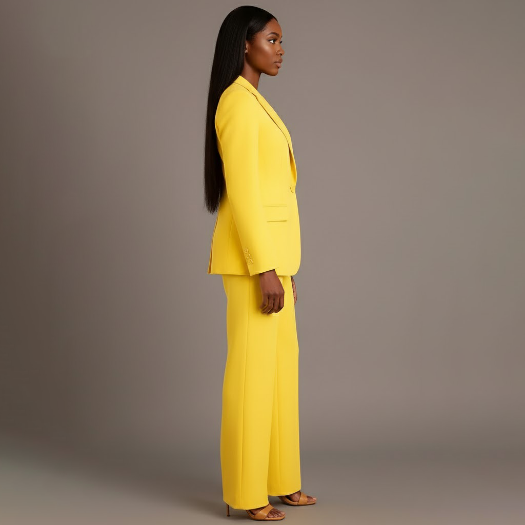 Mathilde | Chikt formelt jakkesæt med skræddersyet lang blazer til kvinder
