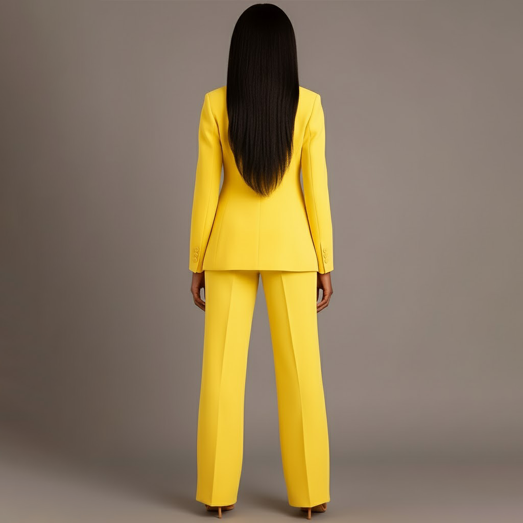 Mathilde | Chikt formelt jakkesæt med skræddersyet lang blazer til kvinder