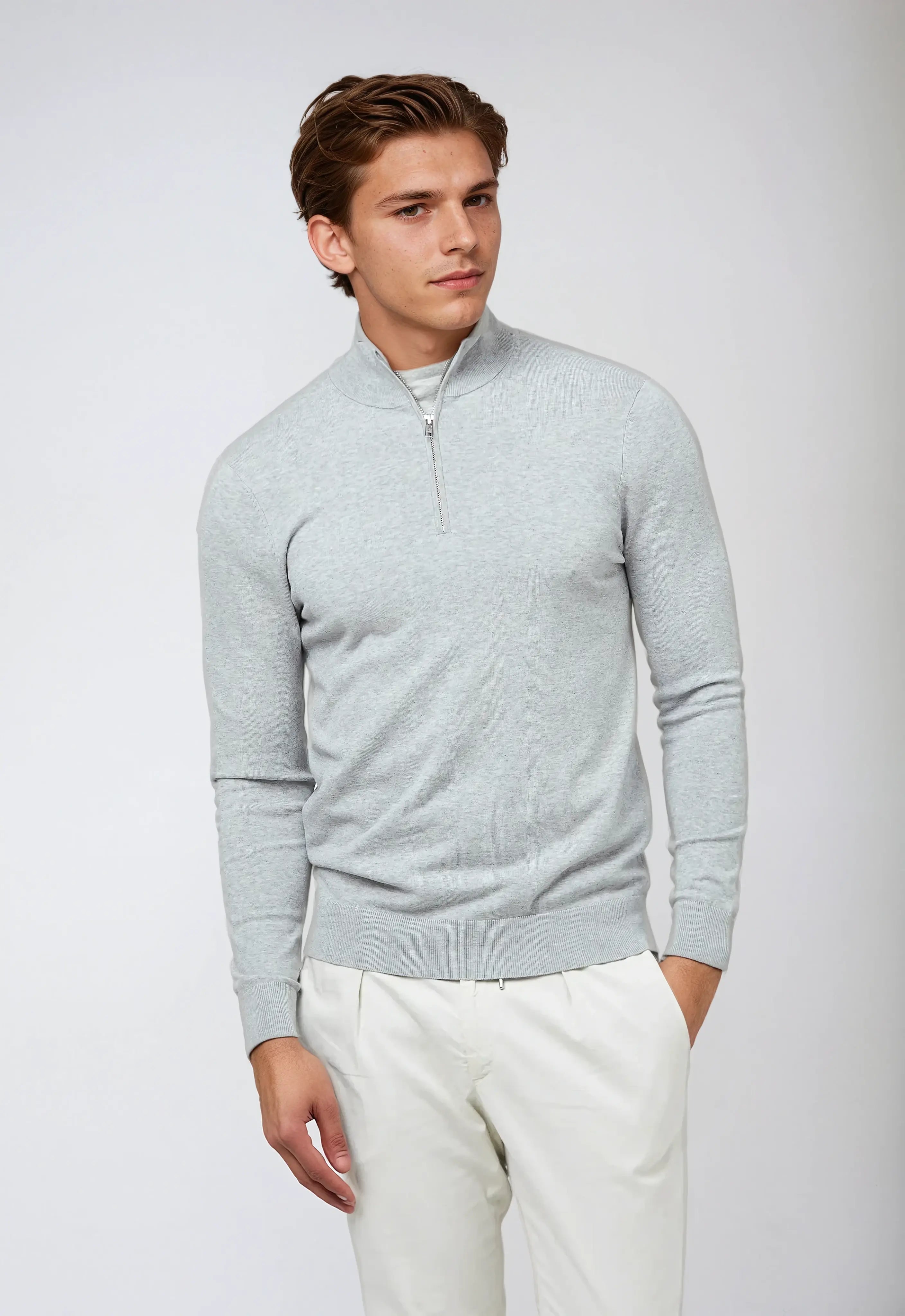 Jacob | Herre Casual Sweatshirt med Lynlås