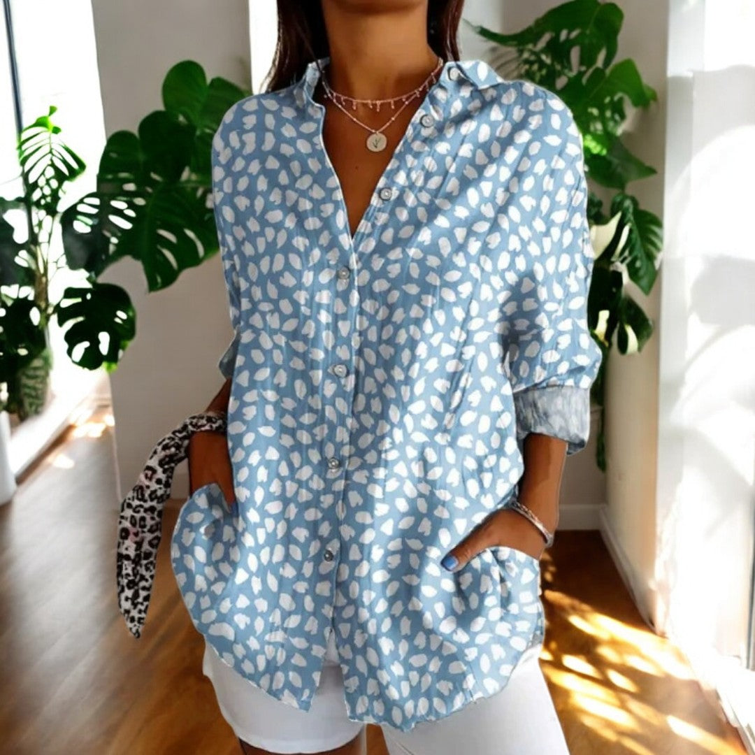 Emilie Vintage Bluse – Tidløs Blomsterprint Til Sommeren