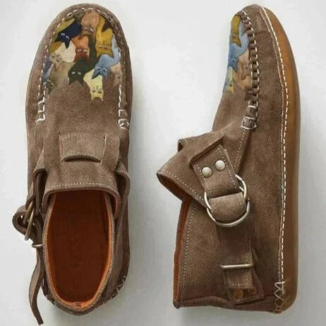 Bertel | Damernes Vinter Suede Støvler med Fur Foring