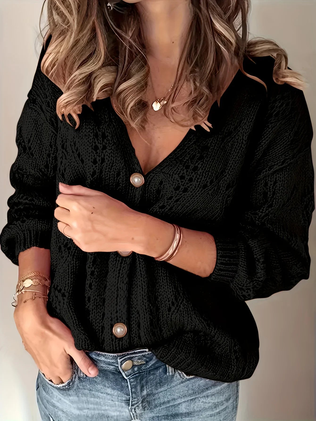 Frygtløs | Knappet Strikket Cardigan