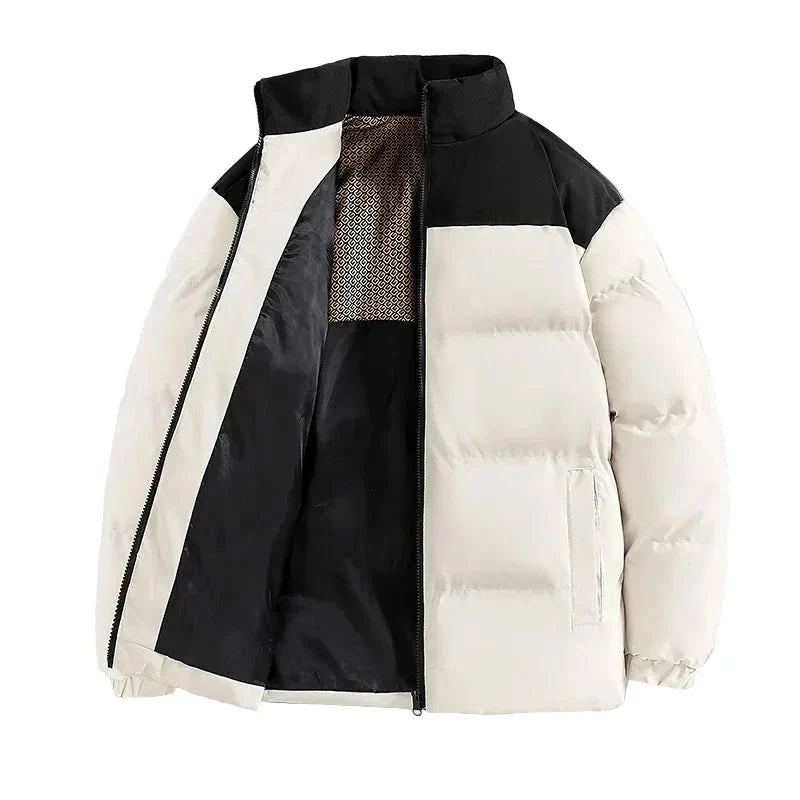 Albert | Herre Vinterjakke med Farveblok og Vattering