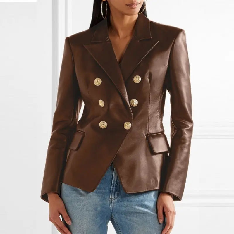 Tabea | Dame Vinter Dobbeltbrystet Blazer Jakke