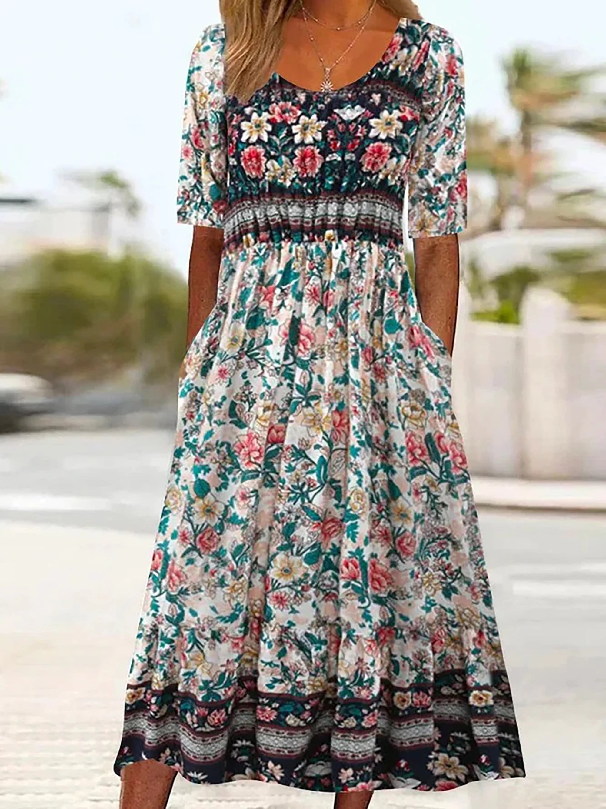 Solea – Boheme-inspireret sommerkjole med smukke prints