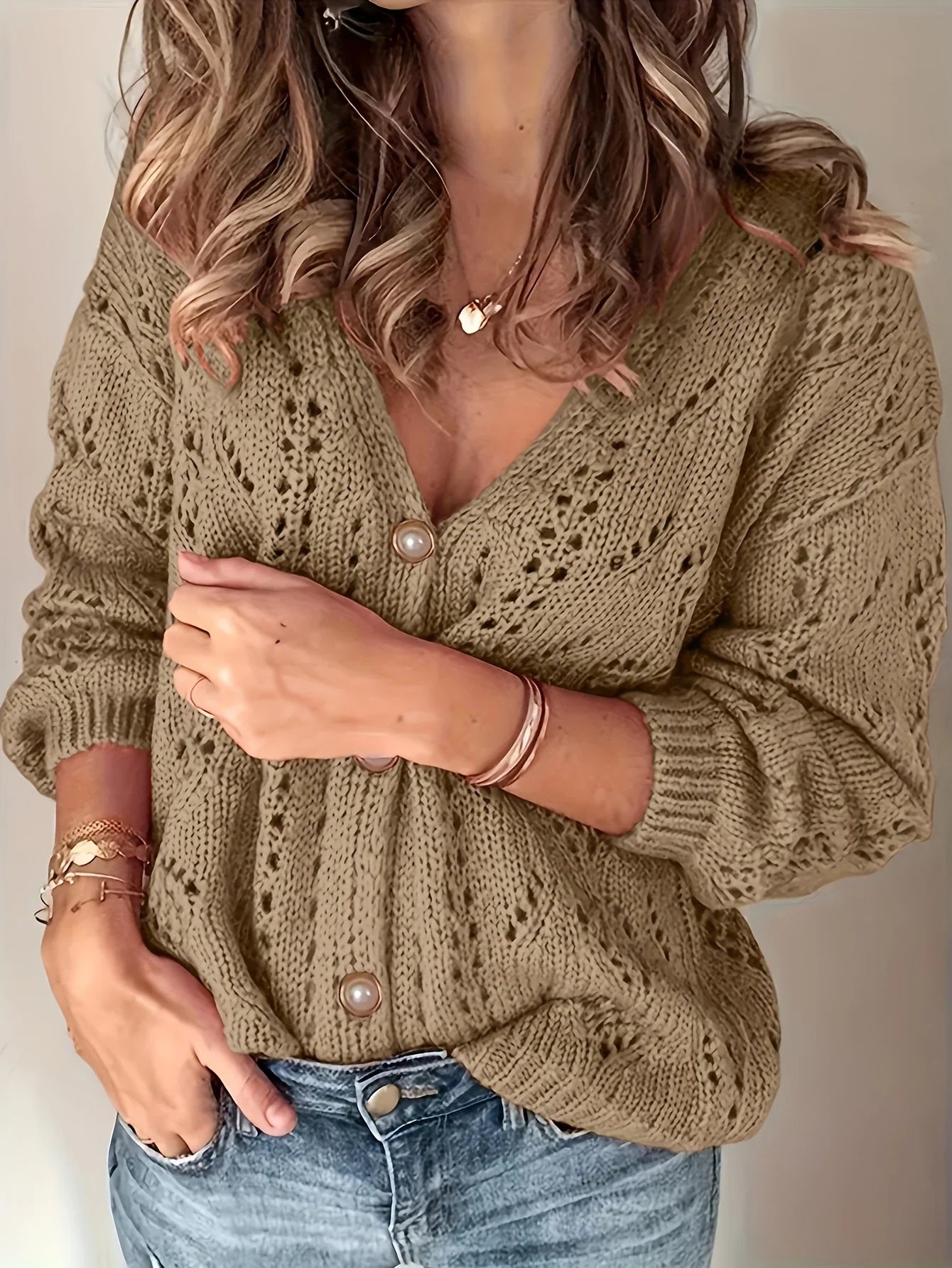 Frygtløs | Knappet Strikket Cardigan