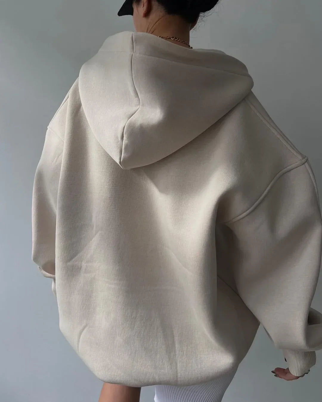 Benedikte | Dame Chic Oversized Hoodie til Hverdagsbrug