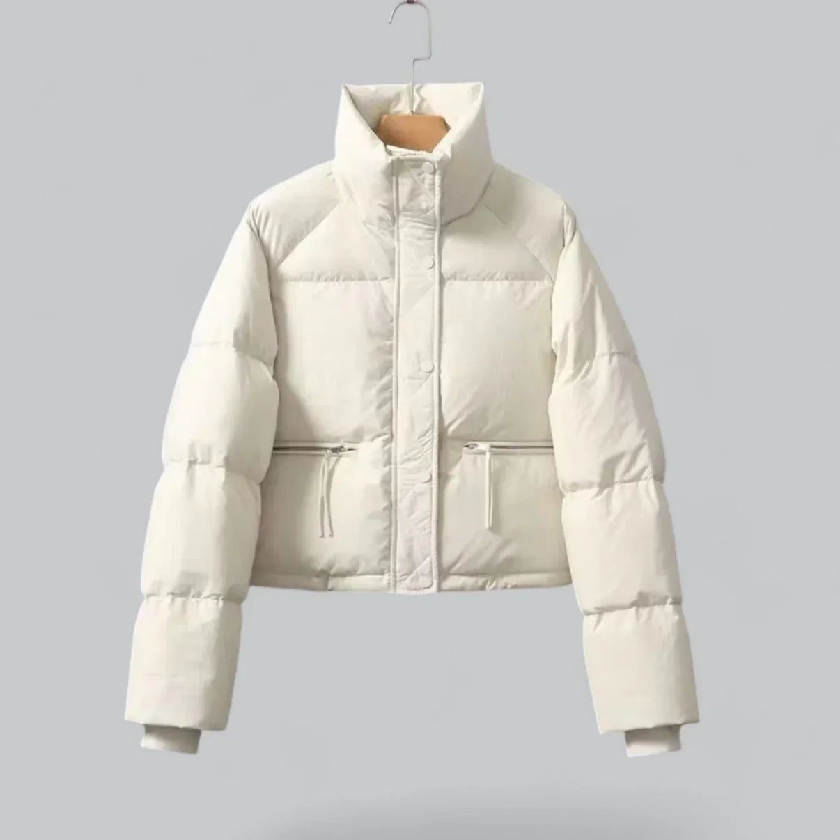 Nellie | Damens Vinter Quilted Jakke med Lynlås