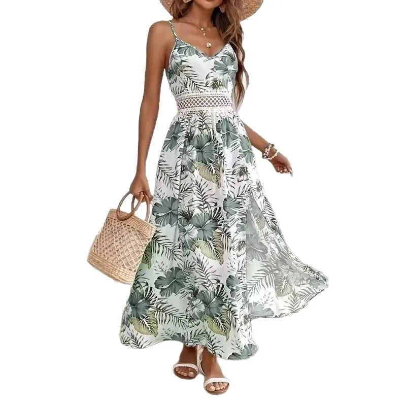 Laus – Boheme Drømmekjole med Udsøgt Blonder & Høj Slids