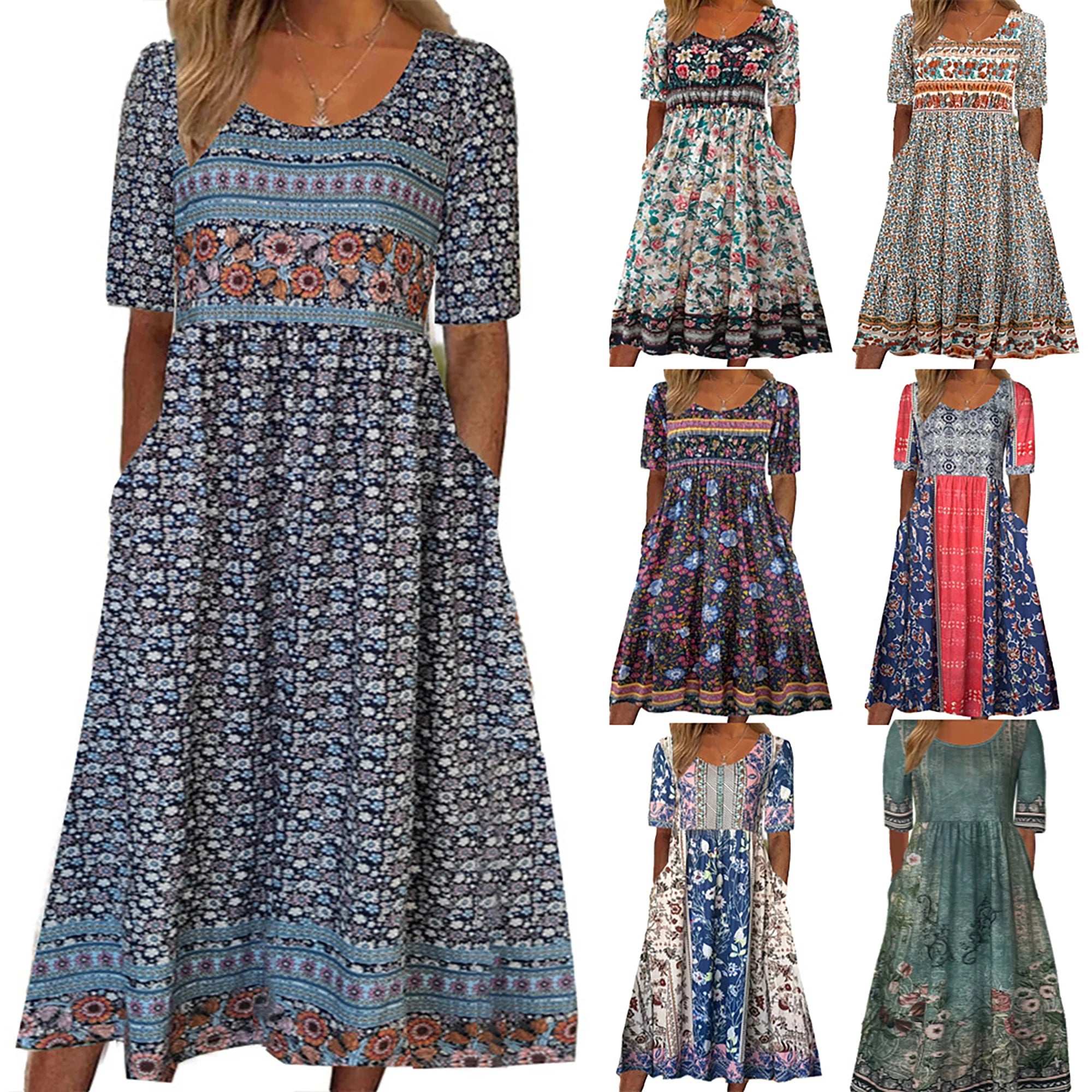 Solea – Boheme-inspireret sommerkjole med smukke prints