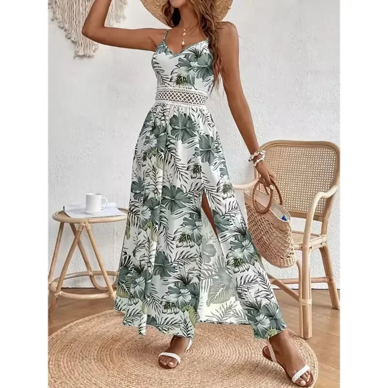 Laus – Boheme Drømmekjole med Udsøgt Blonder & Høj Slids