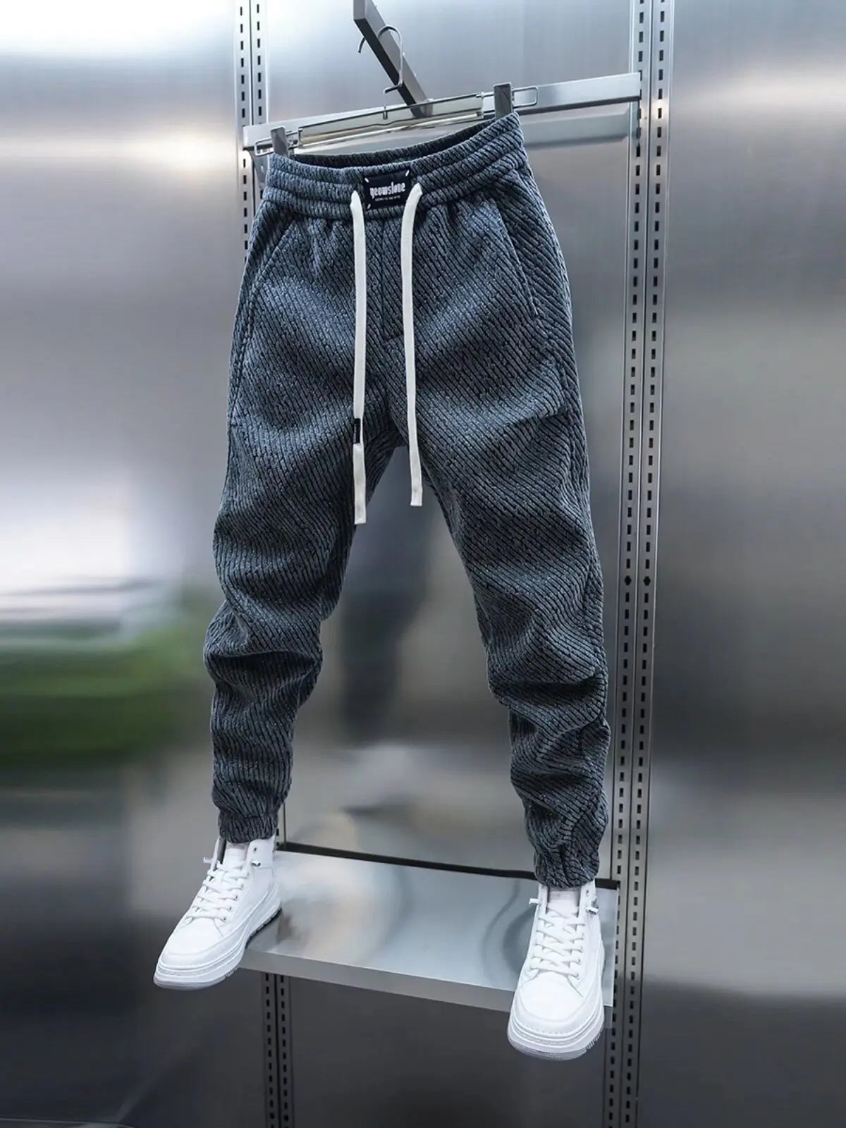 Patterned Casual Trousers