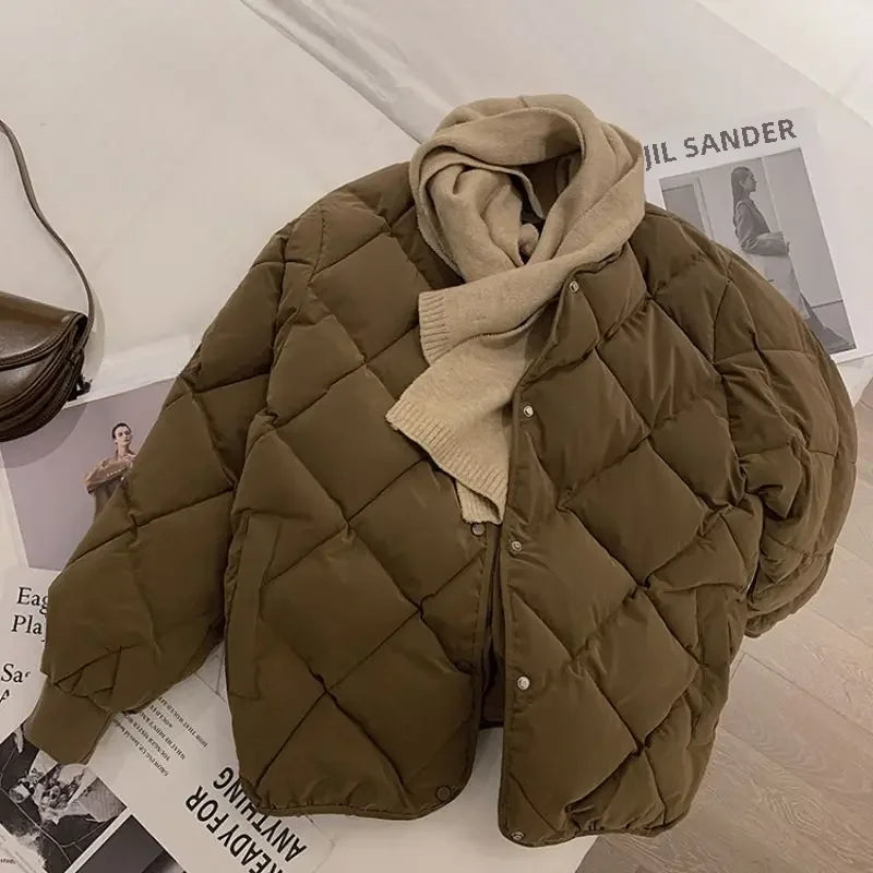 Nora | Damens Vinter Quilted Puffer Jakke