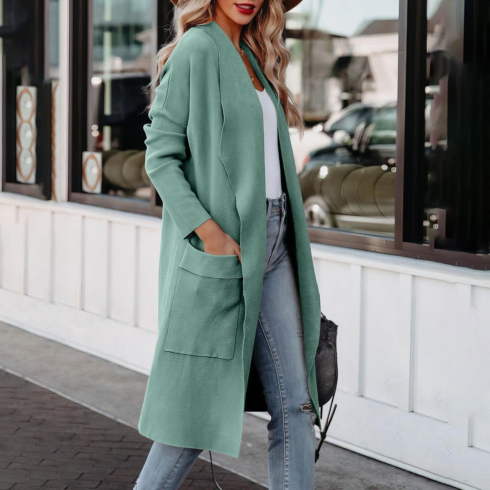 Susie | Dame Vinter Åben Cardigan Frakke