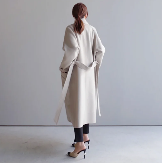 Novalie | Dame Elegant Dobbeltradet Trenchcoat