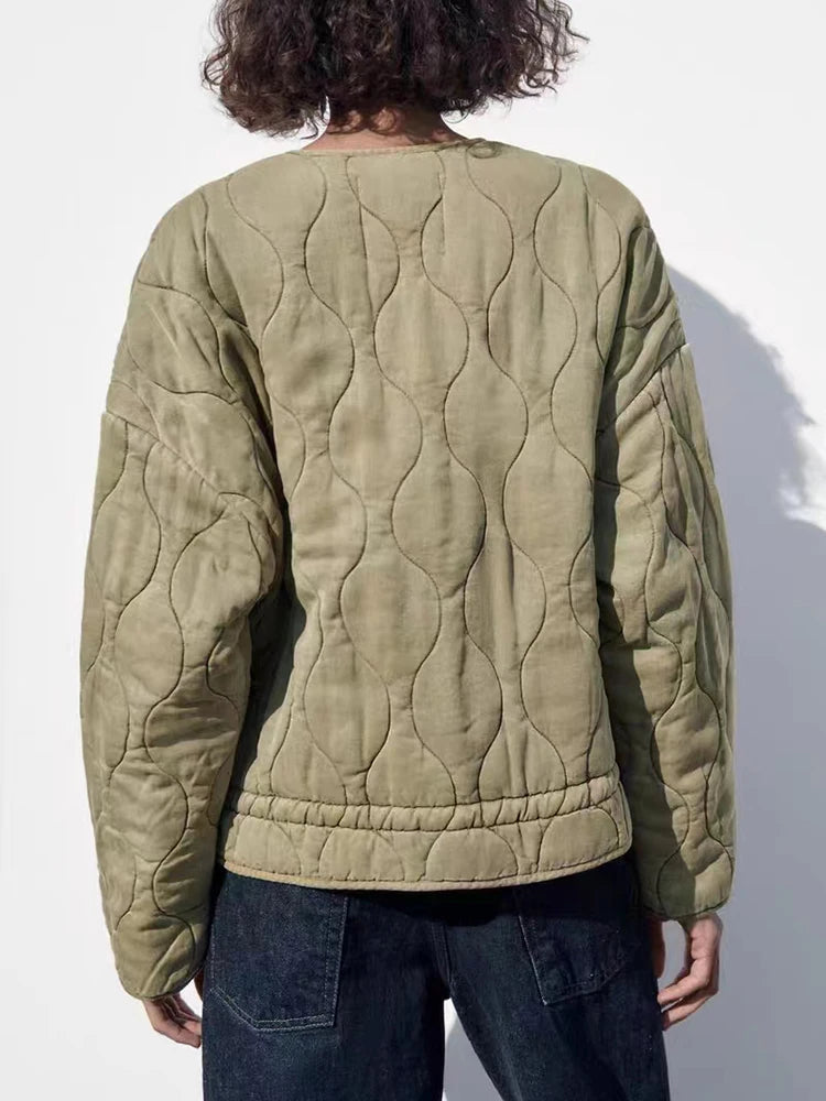 Una | Dame Casual Vinter Quiltet Jakke