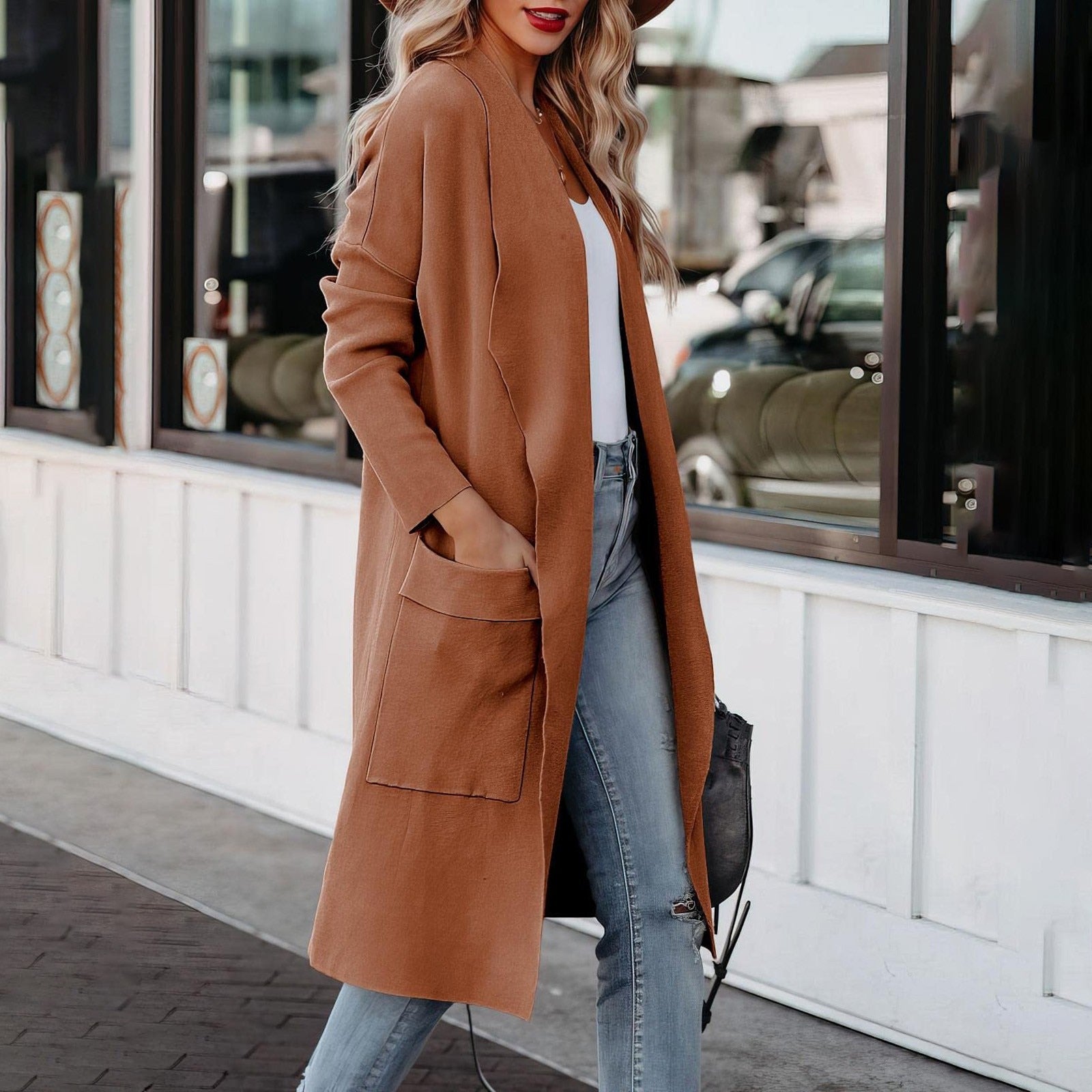 Susie | Dame Vinter Åben Cardigan Frakke
