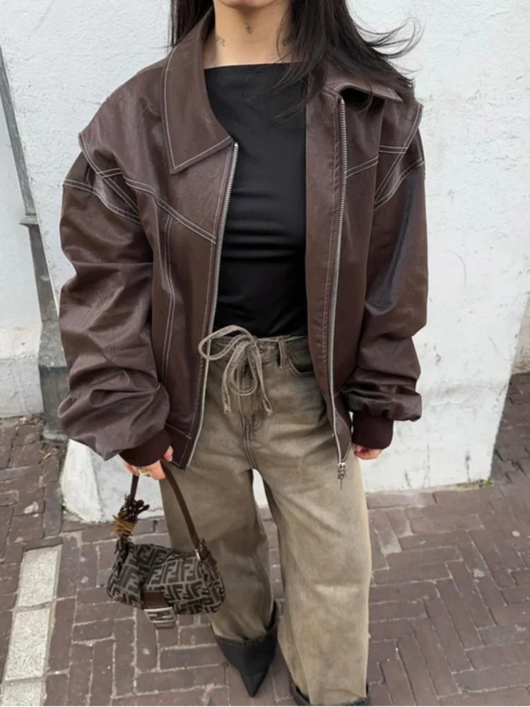 Susie | Kvinders Oversized Streetwear Jakke med Lynlås