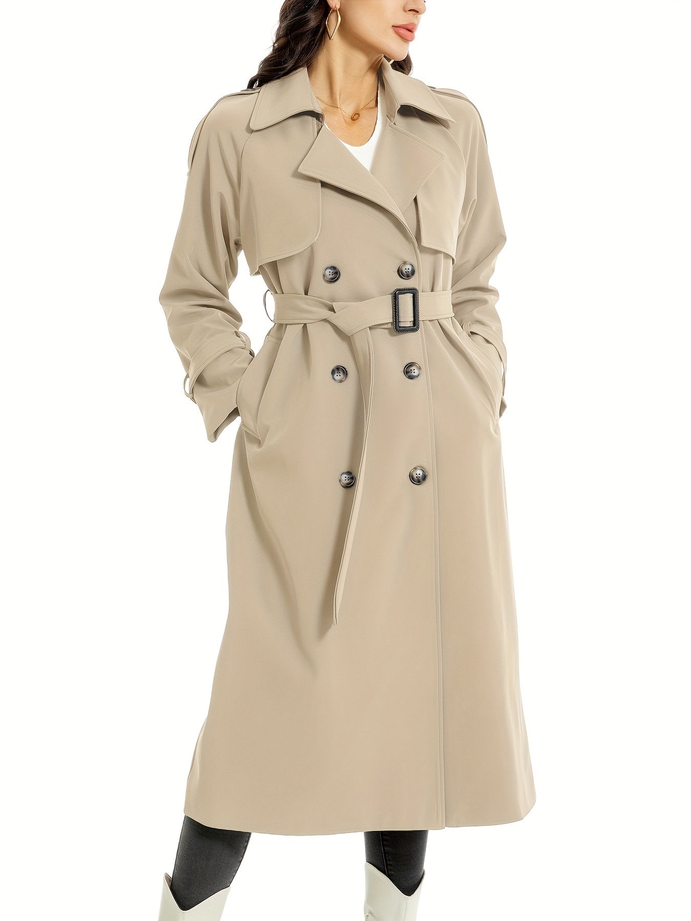 Monika | Dame Trenchcoat med Bælte