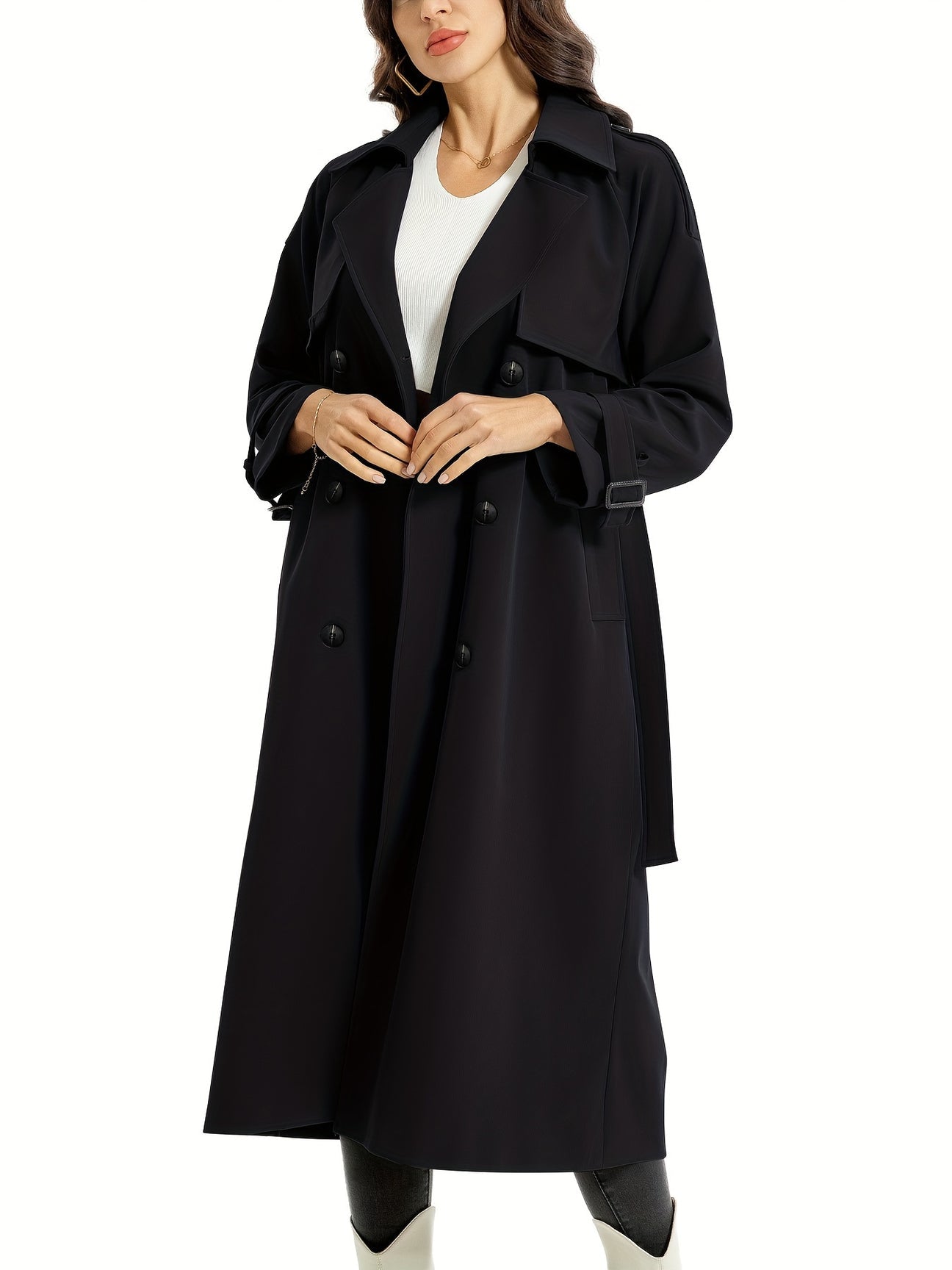 Monika | Dame Trenchcoat med Bælte
