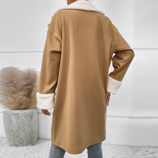 Laila | Dame Dobbelt­radet Frakke med Sherpa­for