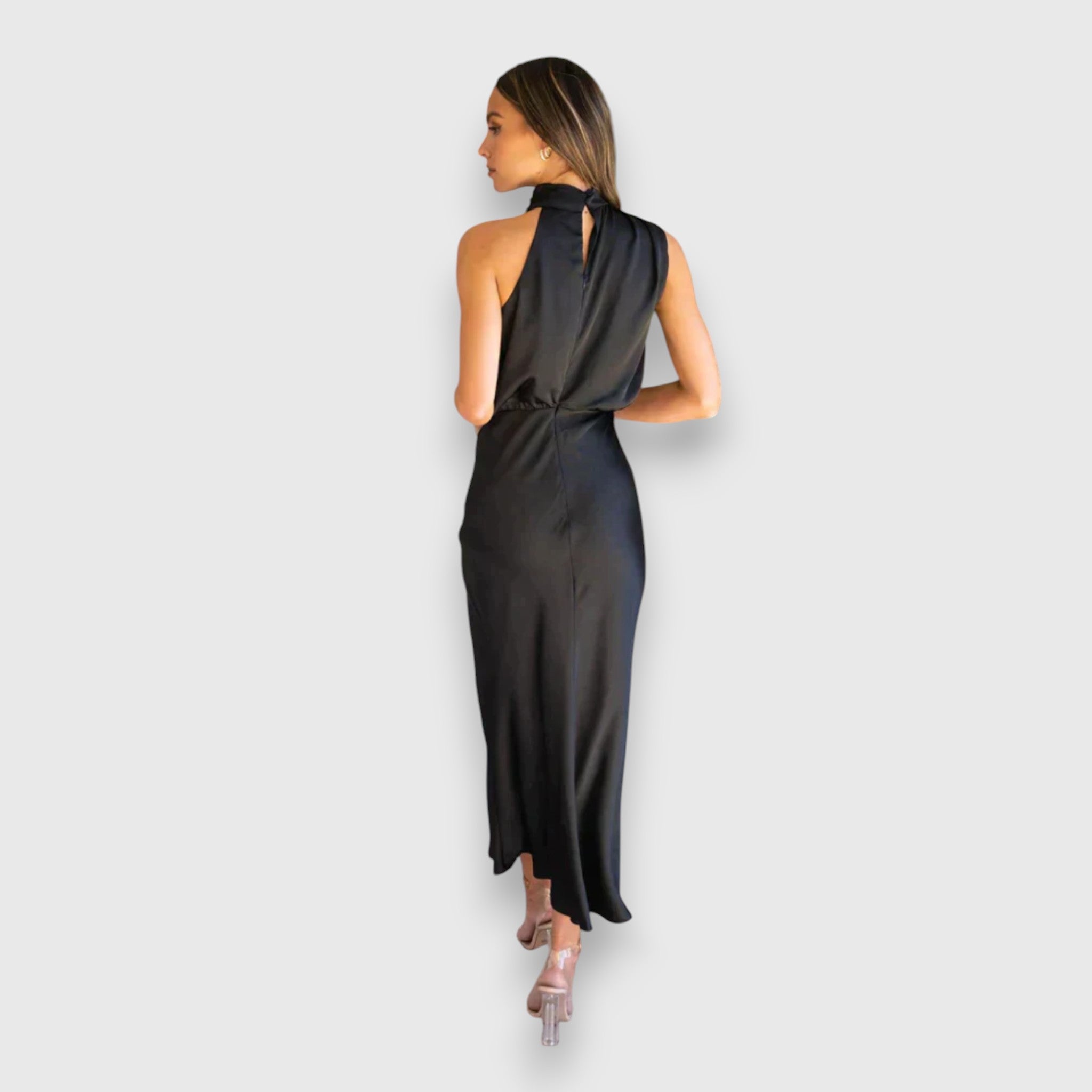 Louise – Klassisk Midi Kjole Med Feminint Twist