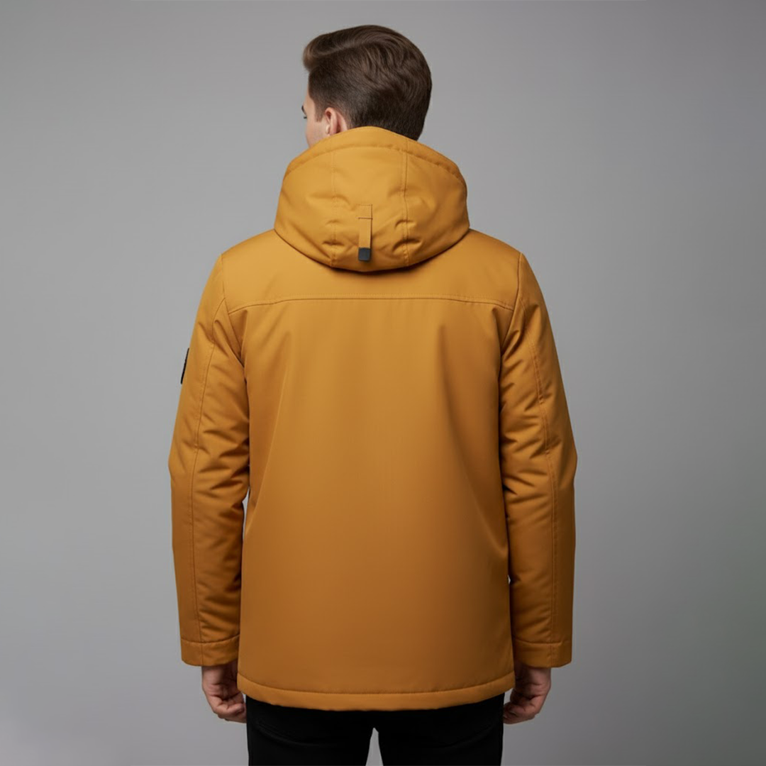 Knud | Herres vandtætte ski-vinterjakke med hætte til udendørsbrug