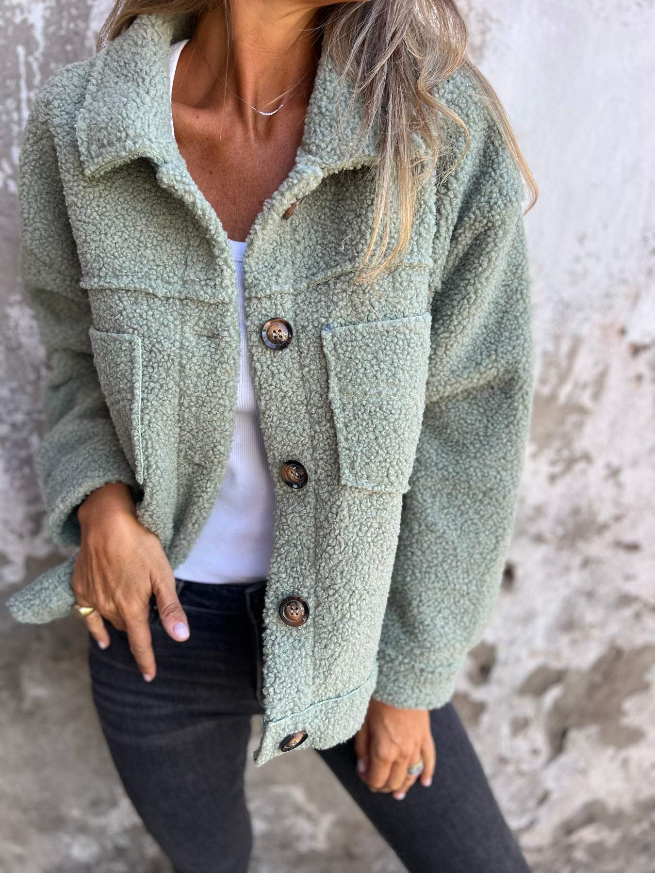 Louise | Dame Casual Vinter Sherpa Jakke