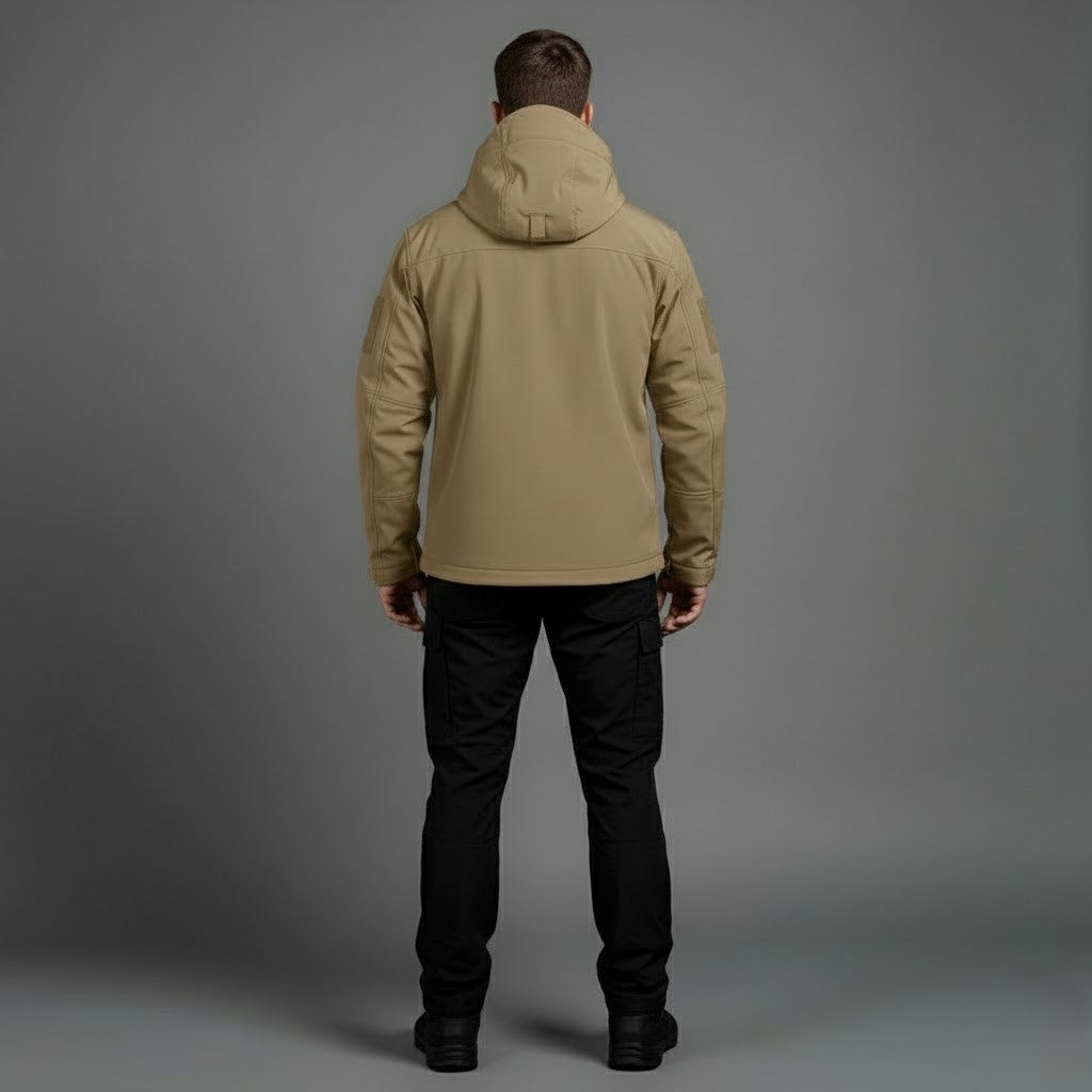 Julian | Herres vandtætte taktiske vinterjakke med lynlås