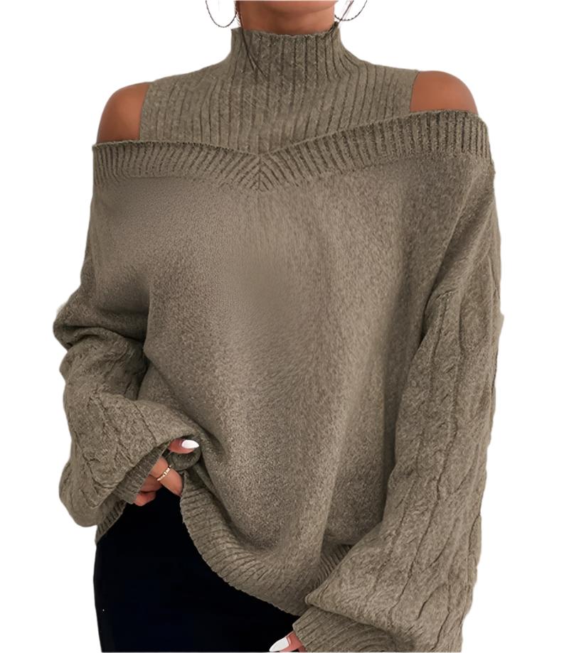 Malene | Kvinders Vinter Off-Shoulder Sweater