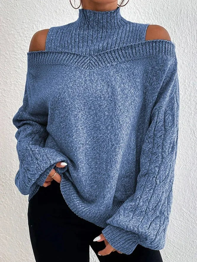 Malene | Kvinders Vinter Off-Shoulder Sweater
