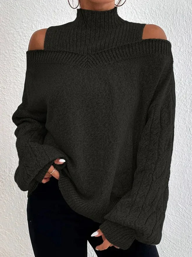 Malene | Kvinders Vinter Off-Shoulder Sweater