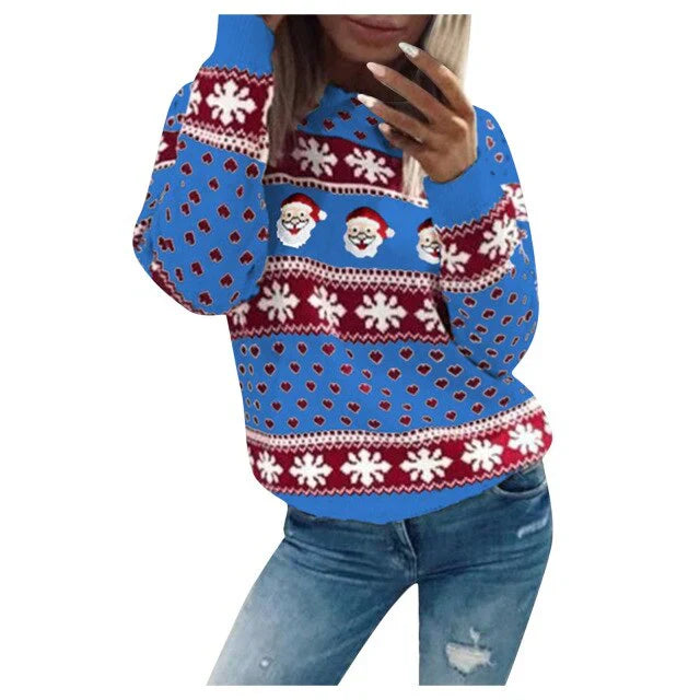Nora | Kvinders Vinter Fleece Mønstret Sweater