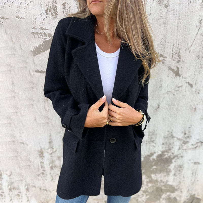Veronika | Kvinder Vinterfrakke med Knapper