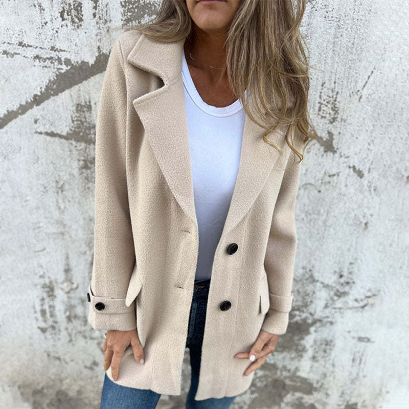 Veronika | Kvinder Vinterfrakke med Knapper