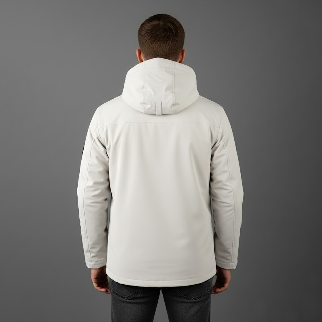 Knud | Herres vandtætte ski-vinterjakke med hætte til udendørsbrug