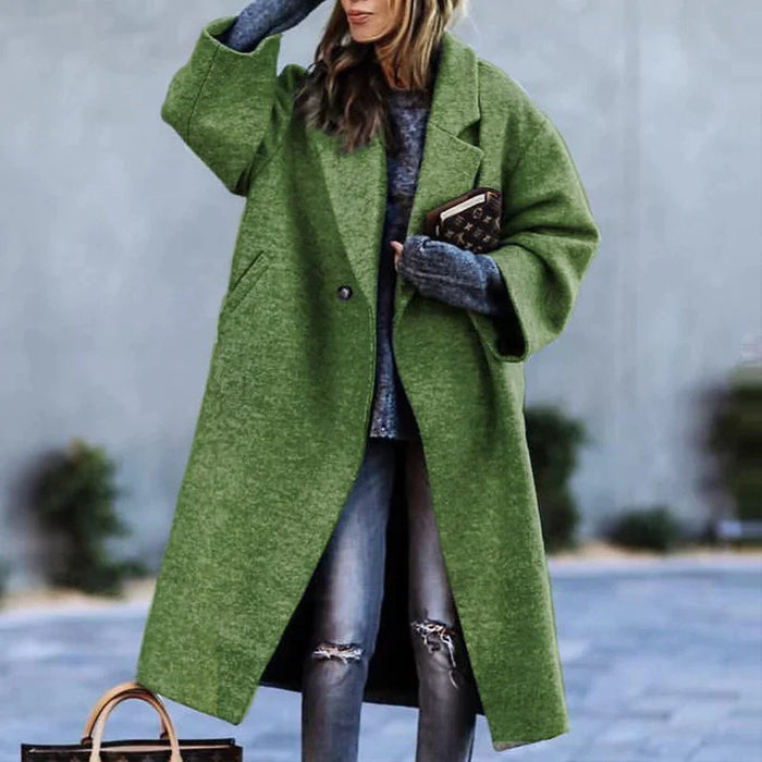 Jasmin | Kvinder Oversized Uld Vinterfrakke