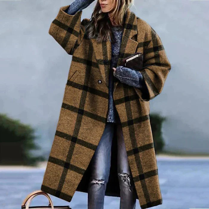 Jasmin | Kvinder Oversized Uld Vinterfrakke