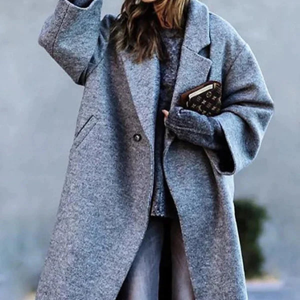 Jasmin | Kvinder Oversized Uld Vinterfrakke