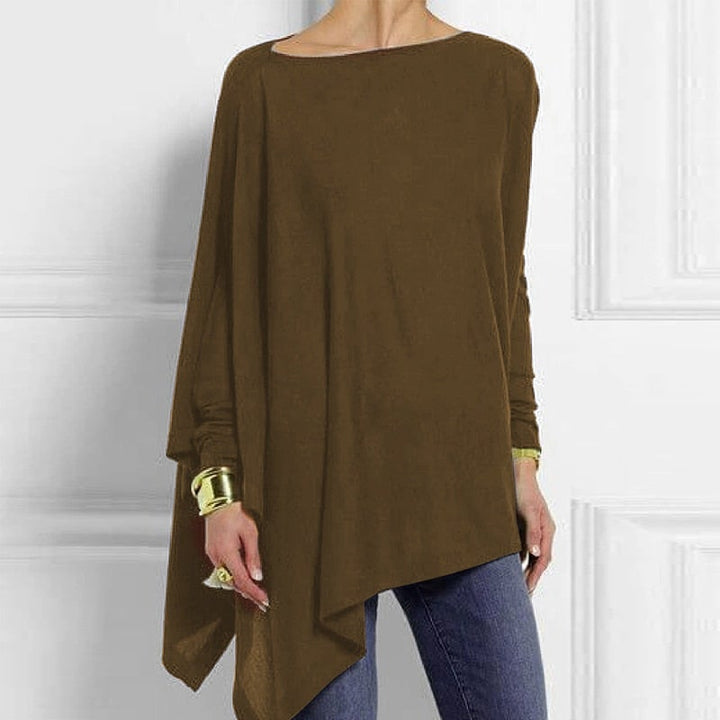 Helga | Kvinders Vinter Asymmetrisk Loose-Fit Top