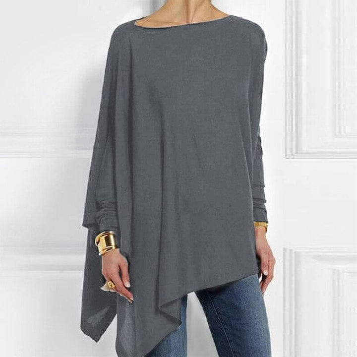 Helga | Kvinders Vinter Asymmetrisk Loose-Fit Top