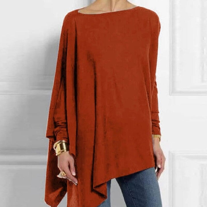 Helga | Kvinders Vinter Asymmetrisk Loose-Fit Top